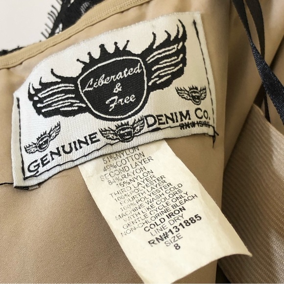 Liberated & Free Black Chantilly Lace Strapless Cocktail Party Dress - Picture 14 of 16